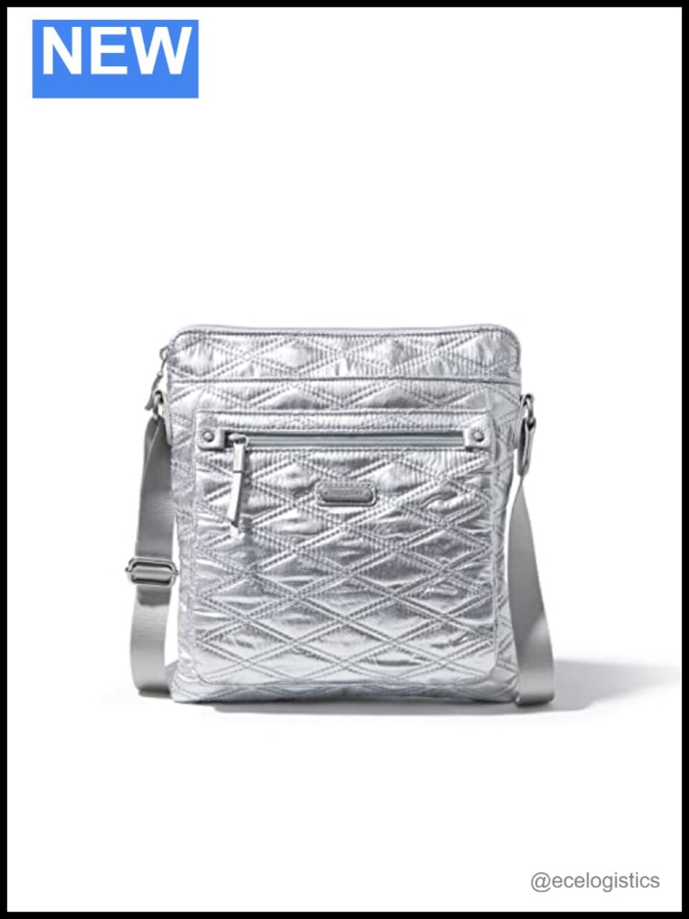 Water-Resistant Nylon RFID Blocking Crossbody Bag with Removable Wristlet
